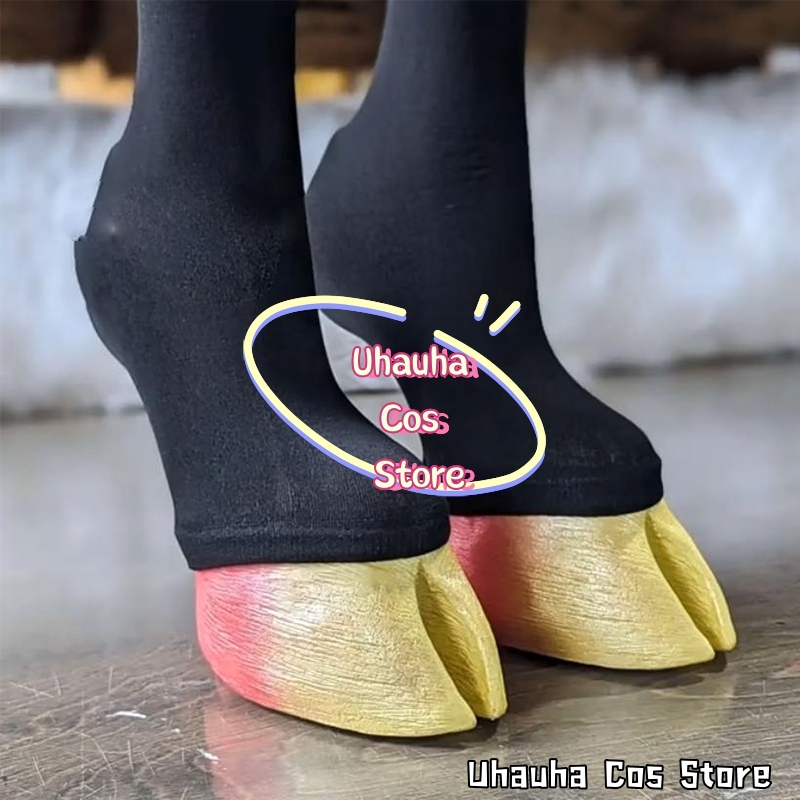 Toe Sock Split - รองเท้าคอสเพลย์ CR6.23*Split Hoof De-mon สไตล์โกธิคแบบสองนิ้วเท้า พร้อมถุงเท้าลูกไม้