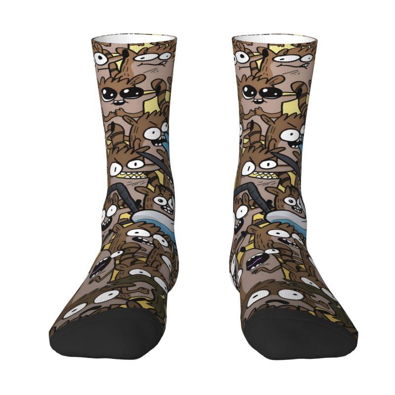 Dress Sock Men - ถุงเท้าข้อสั้นลายการ์ตูนสุดฮา แฟชั่นเก๋ๆ สำหรับผู้ชายและผู้หญิง ให้ความอบอุ่น สไตล์ R-Regular