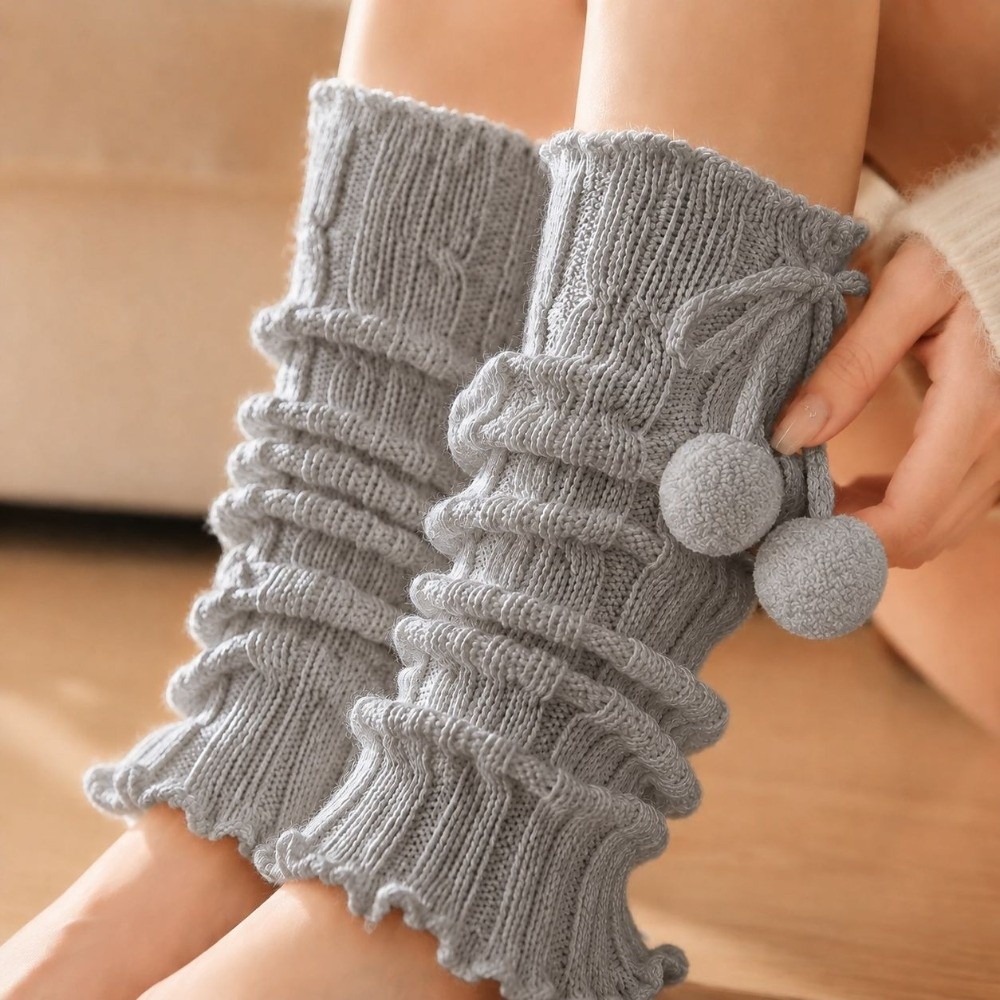 ปลอกขาไหมพรมถักลายเคเบิล พร้อม - Boot Sock Slouchy บทวิจารณ์และราคา
