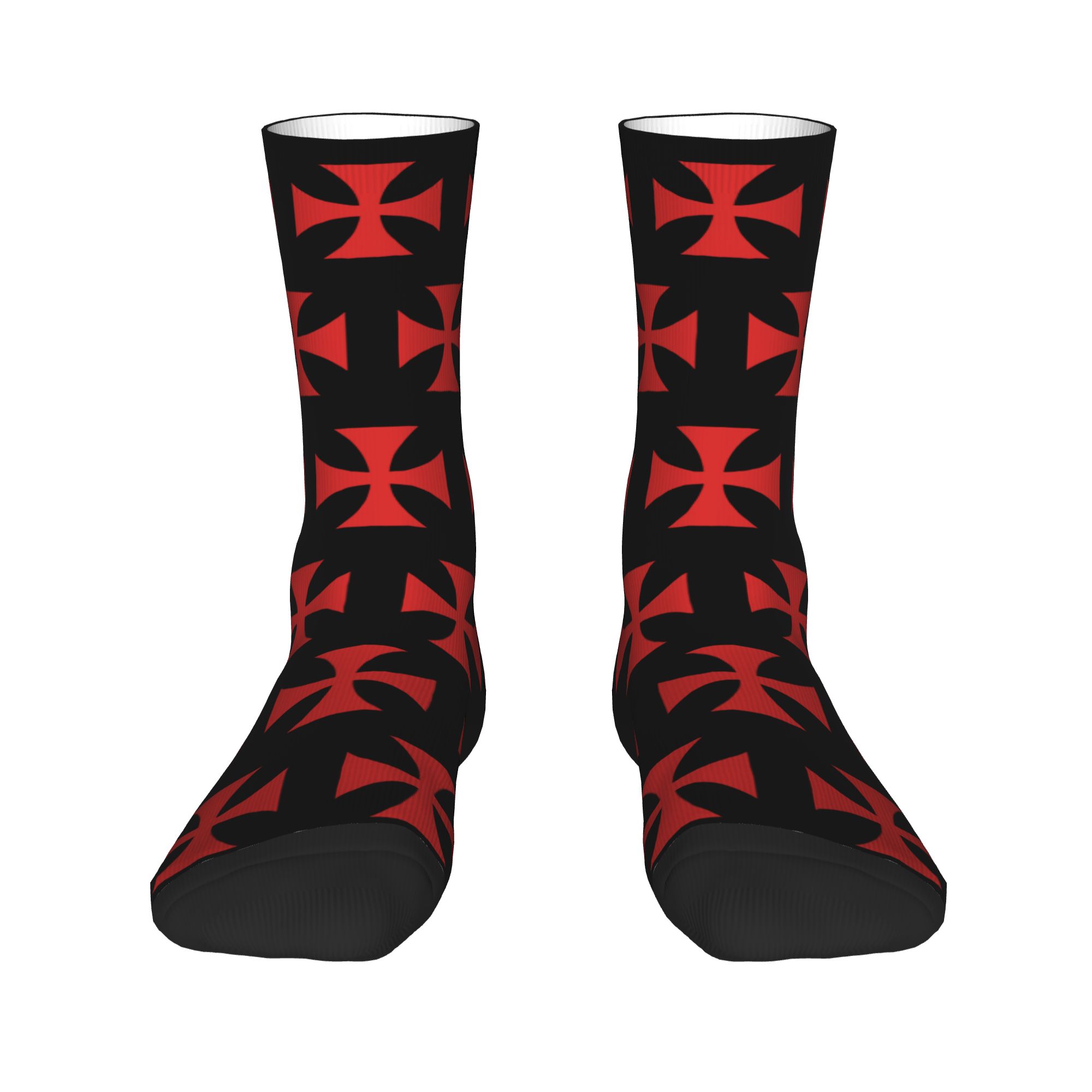 ถุงเท้าลายกางเขนเทมพลาร์สีแดงแ - Dress Sock Men บทวิจารณ์และราคา