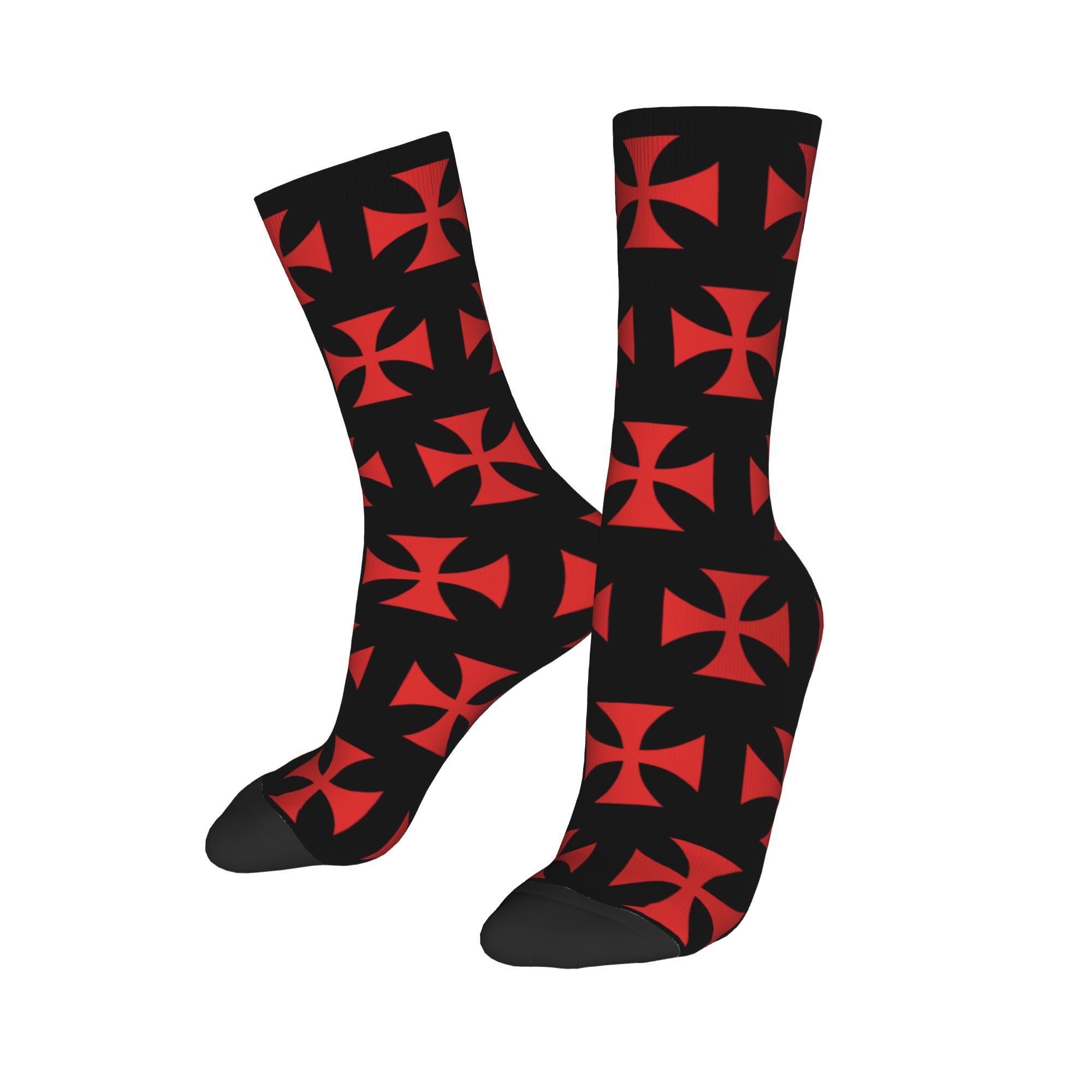 ถุงเท้าลายกางเขนเทมพลาร์สีแดงแ - Dress Sock Men บทวิจารณ์และราคา