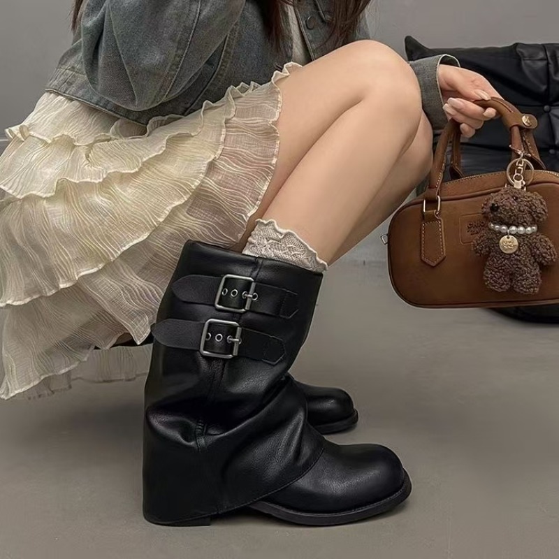 รองเท้าบูทผู้หญิงสีดำทรงหลวมระ - Boot Sock Slouchy บทวิจารณ์และราคา