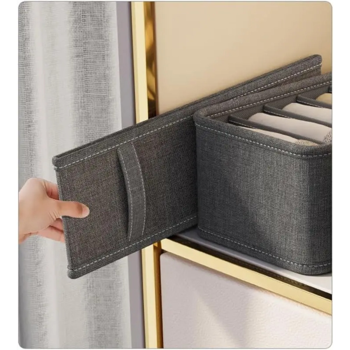 กล่องเก็บของผ้าแบบพับได้สำหรับ - Sock Organizer Tray บทวิจารณ์และราคา