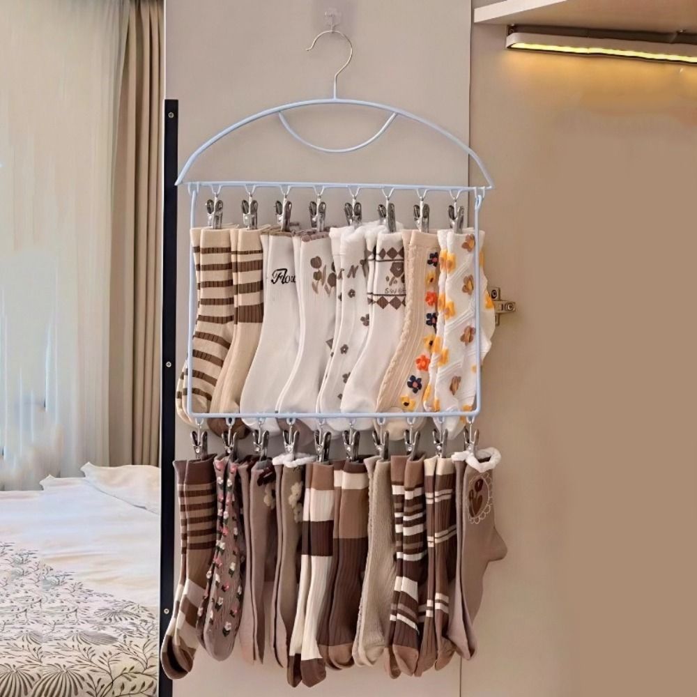 ราวตากถุงเท้า 18 คลิปหนีบ ขนาด - Sock Organizer Tray บทวิจารณ์และราคา