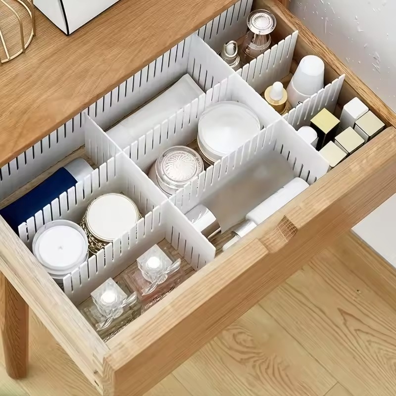 แผ่นกั้นลิ้นชักปรับได้ 4/8/12  - Sock Organizer Tray บทวิจารณ์และราคา