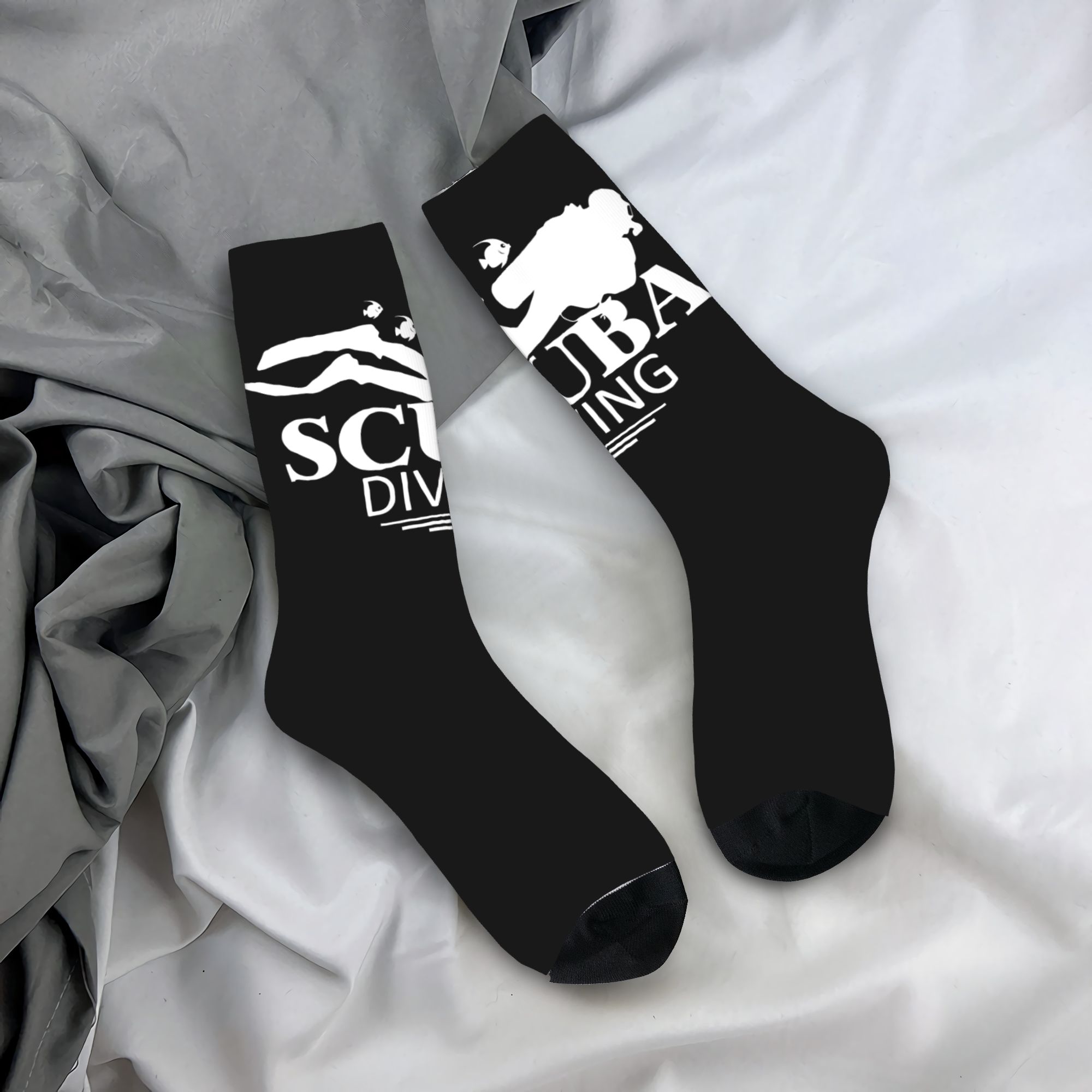 ถุงเท้าดำน้ำลายตลกๆ สำหรับผู้ช - Dress Sock Men บทวิจารณ์และราคา