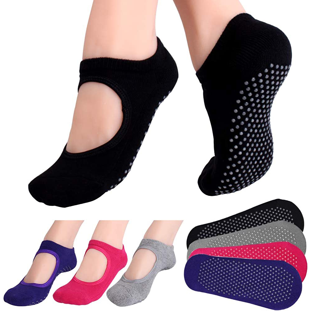Backless Non-SLIP ฟิตเนสพิลาทิ - No Show Sock Women บทวิจารณ์และราคา