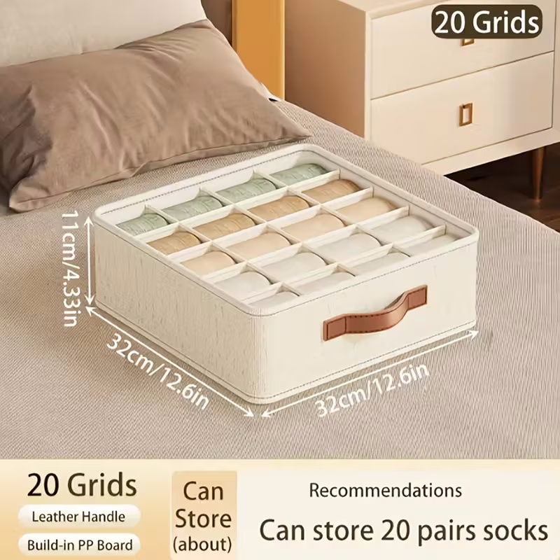 1-5PCS ผ้าลิ้นชักสําหรับชุดชั้ - Sock Organizer Tray บทวิจารณ์และราคา