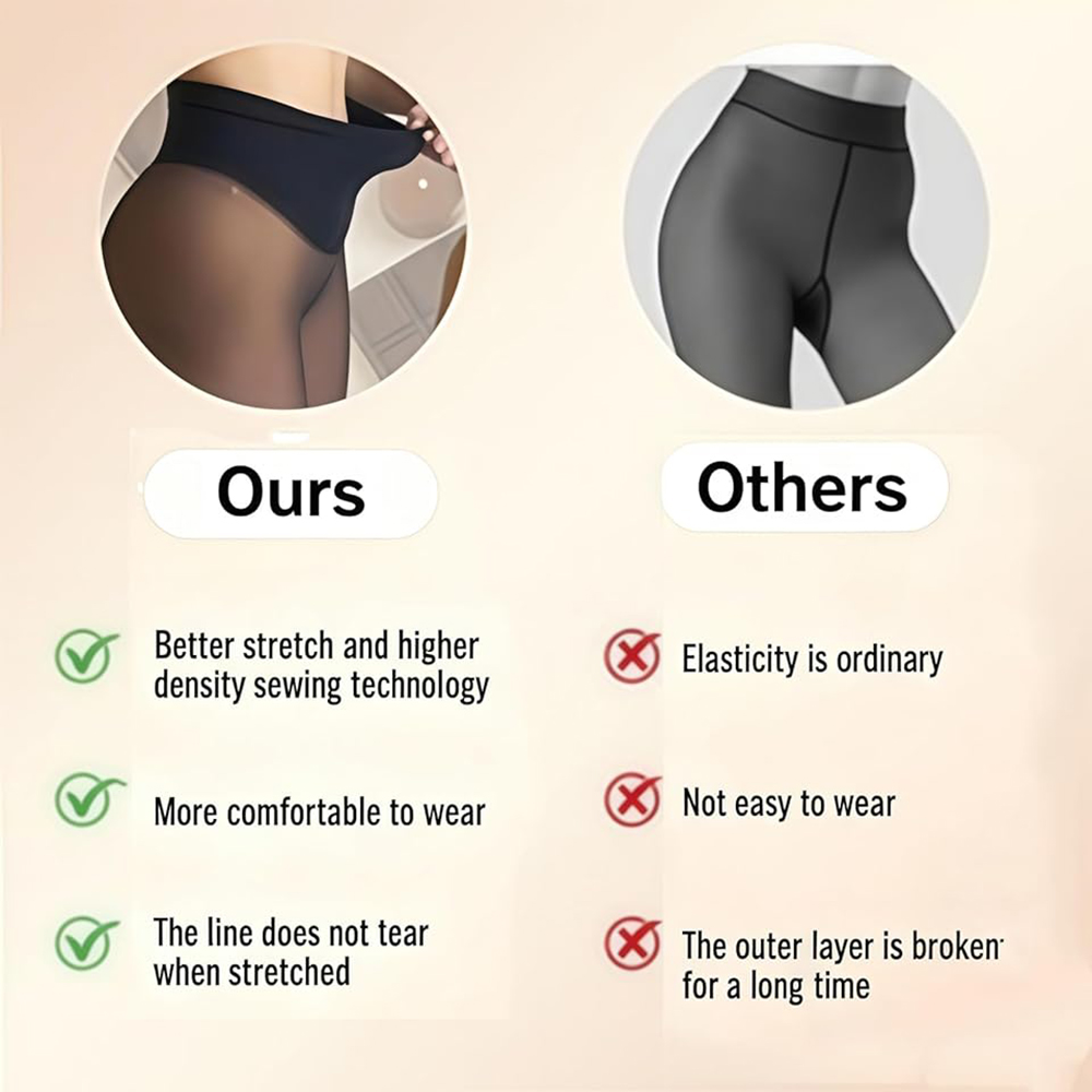 กางเกงเลกกิ้งบุขนแกะแบบไร้ตะเข - Tights Pantyhose Sheer บทวิจารณ์และราคา