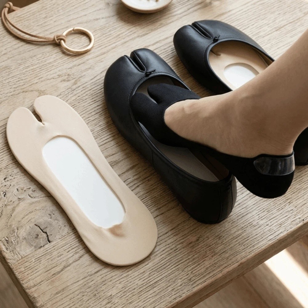 ถุงเท้าซ่อนรูปแบบเรียบง่าย ระบ - Toe Sock Split บทวิจารณ์และราคา