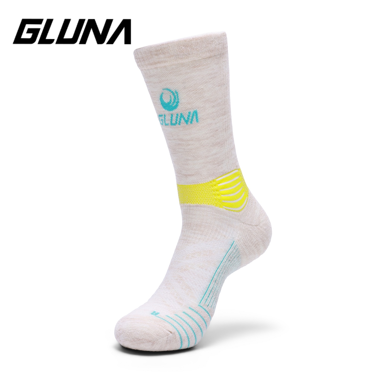 ถุงเท้ากีฬา GLUNA สำหรับเดินป่ - Wool Hiking Sock บทวิจารณ์และราคา